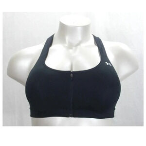 38A BRAND NEW Under Armour Protegee Zip-Front WireFree Sport Bra NWT